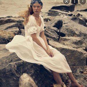 NWT DOEN ISCHIA DRESS SOLD OUT WHITE M